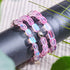 Lavender | .925 Sterling Silver | Mermaid Glass Pebble Bracelet